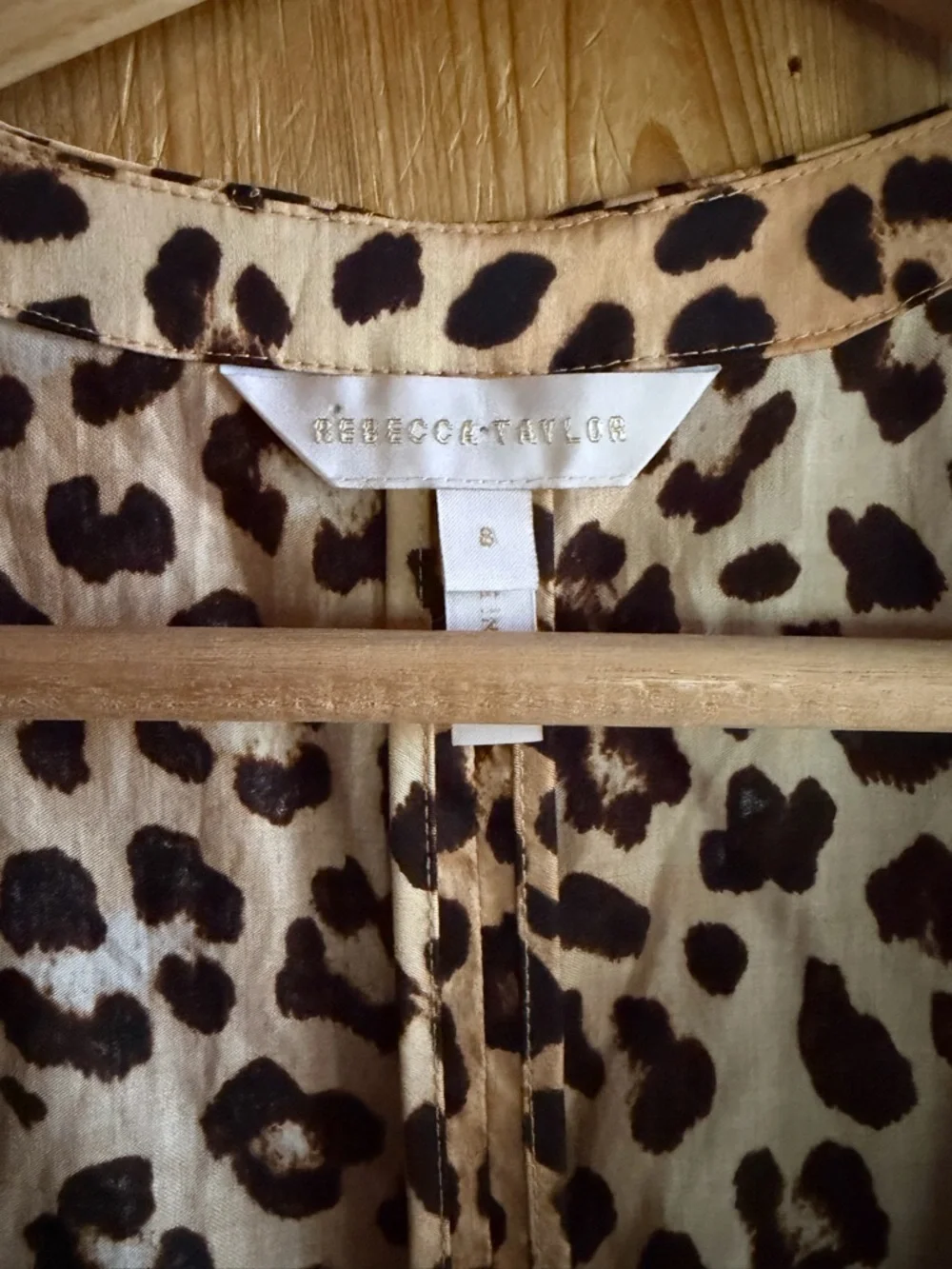 Rebecca Taylor Spring Leopard Wrap Dress